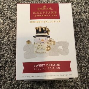 Hallmark 2023 Sweet Decade Special Edition Ornament - NEW